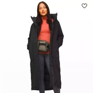 Lululemon BLACK Snow warrior long jacket  3 In 1. BNWT.